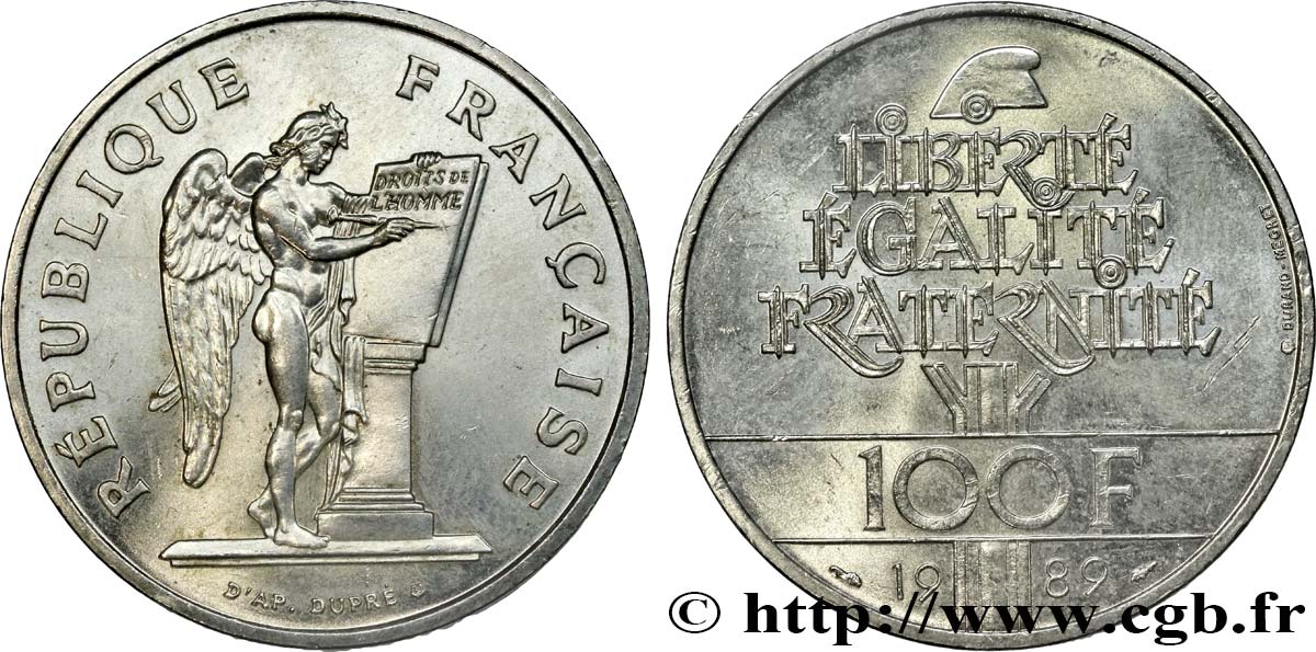 100 francs Droits de l’Homme 1989  F.457/2 AU 