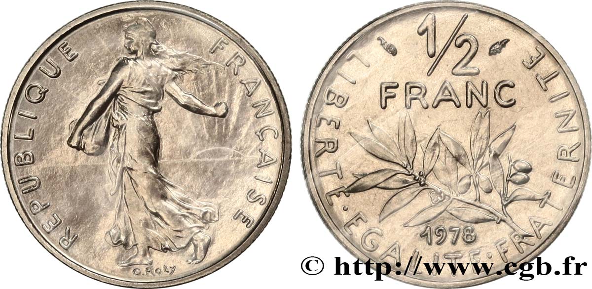 1/2 franc Semeuse 1978 Pessac F.198/17 FDC 