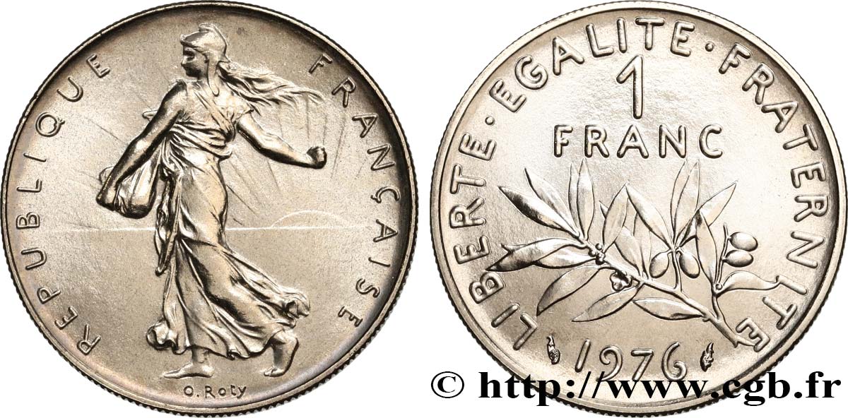 1 franc Semeuse, nickel 1976 Pessac F.226/21 FDC 