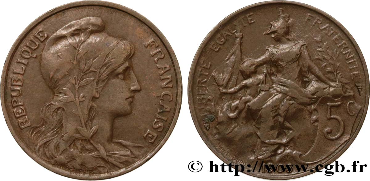 5 centimes Daniel-Dupuis 1905  F.119/15 BC35 