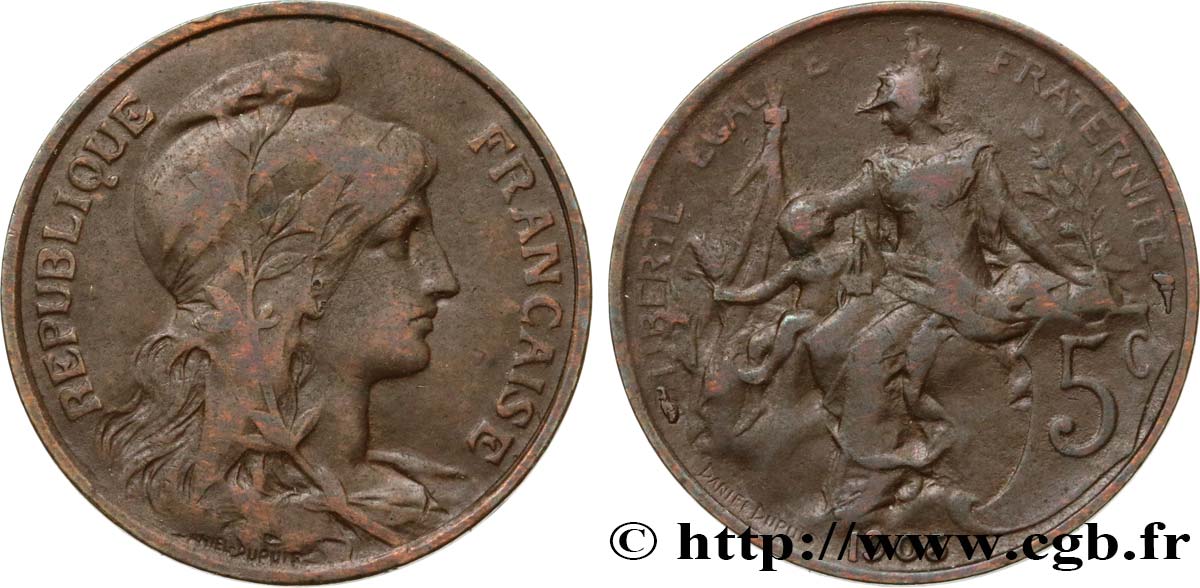 5 centimes Daniel-Dupuis 1905  F.119/15 BC25 