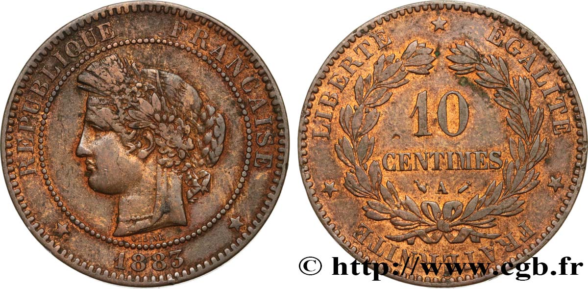 10 centimes Cérès 1883 Paris F.135/27 BB40 