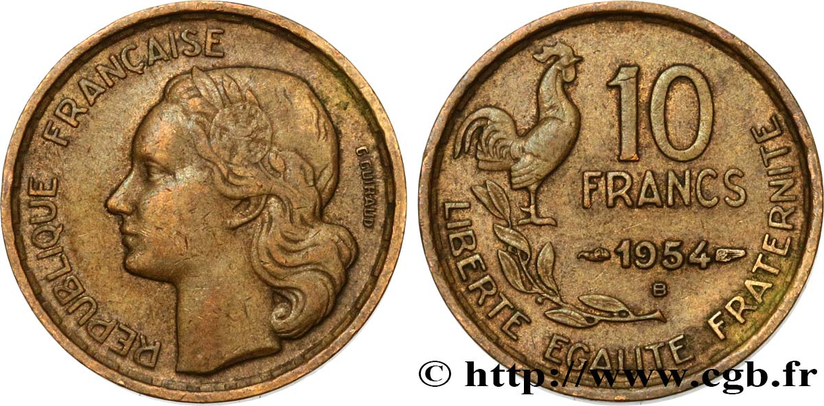 10 francs Guiraud 1954 Beaumont-Le-Roger F.363/11 BC35 