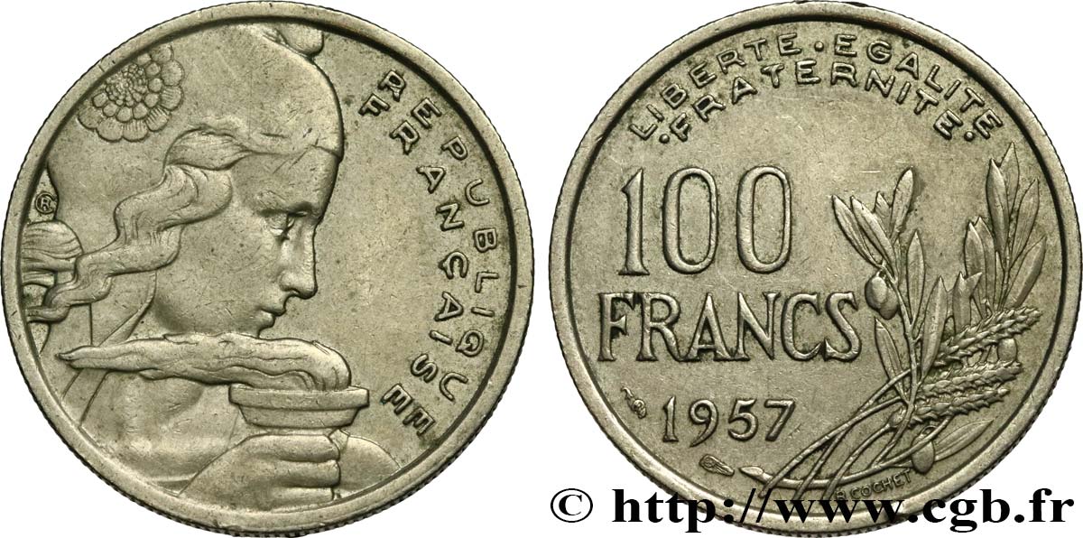 100 francs Cochet 1957  F.450/10 TTB40 