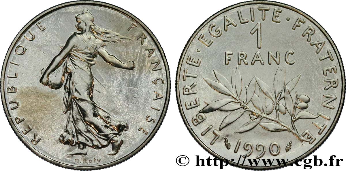 1 franc Semeuse, nickel 1990 Pessac F.226/35 FDC 