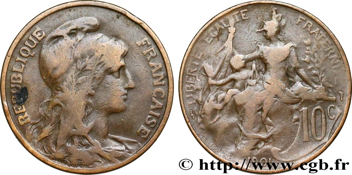 10 centimes Daniel-Dupuis 1901  F.136/10 BC15 