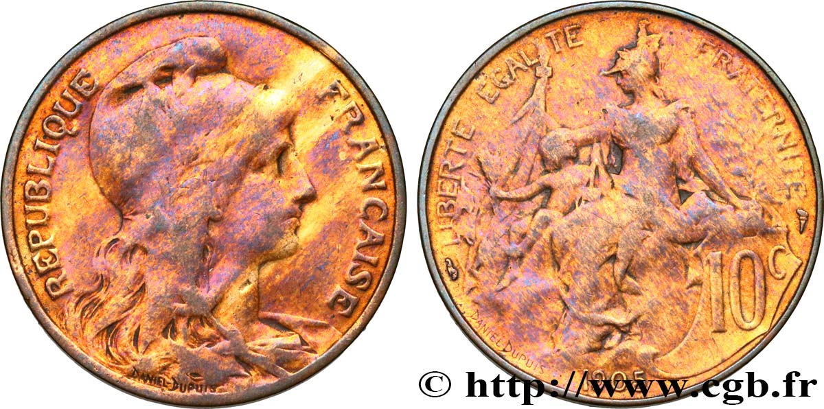 10 centimes Daniel-Dupuis 1905  F.136/14 q.MB 