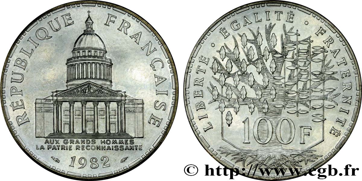 100 francs Panthéon 1982  F.451/2 FDC 