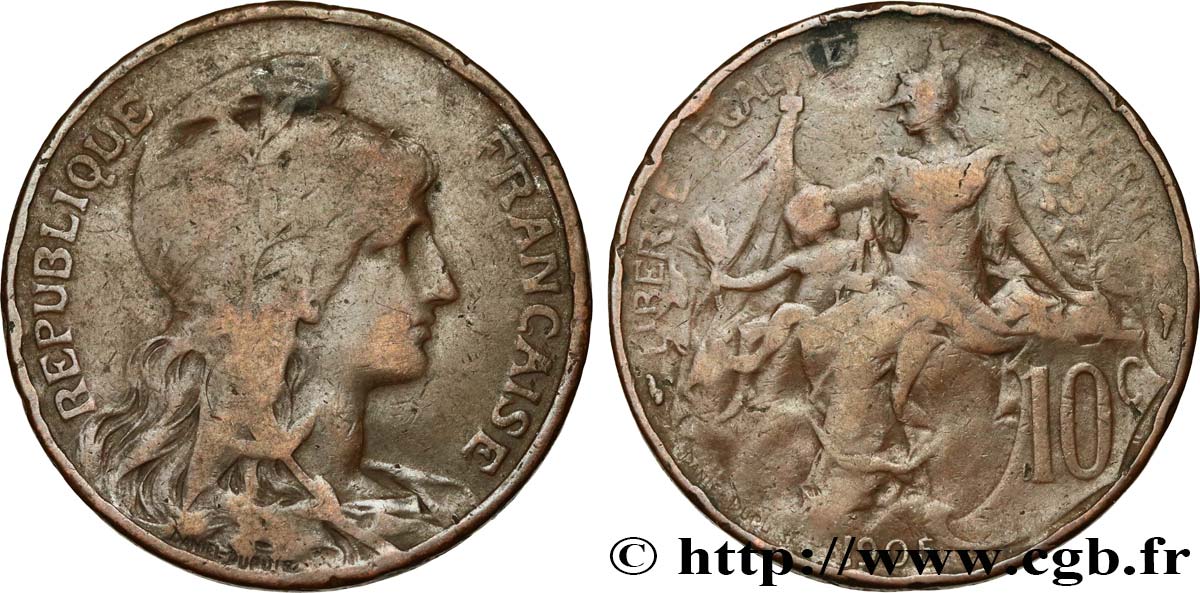 10 centimes Daniel-Dupuis 1905  F.136/14 S15 