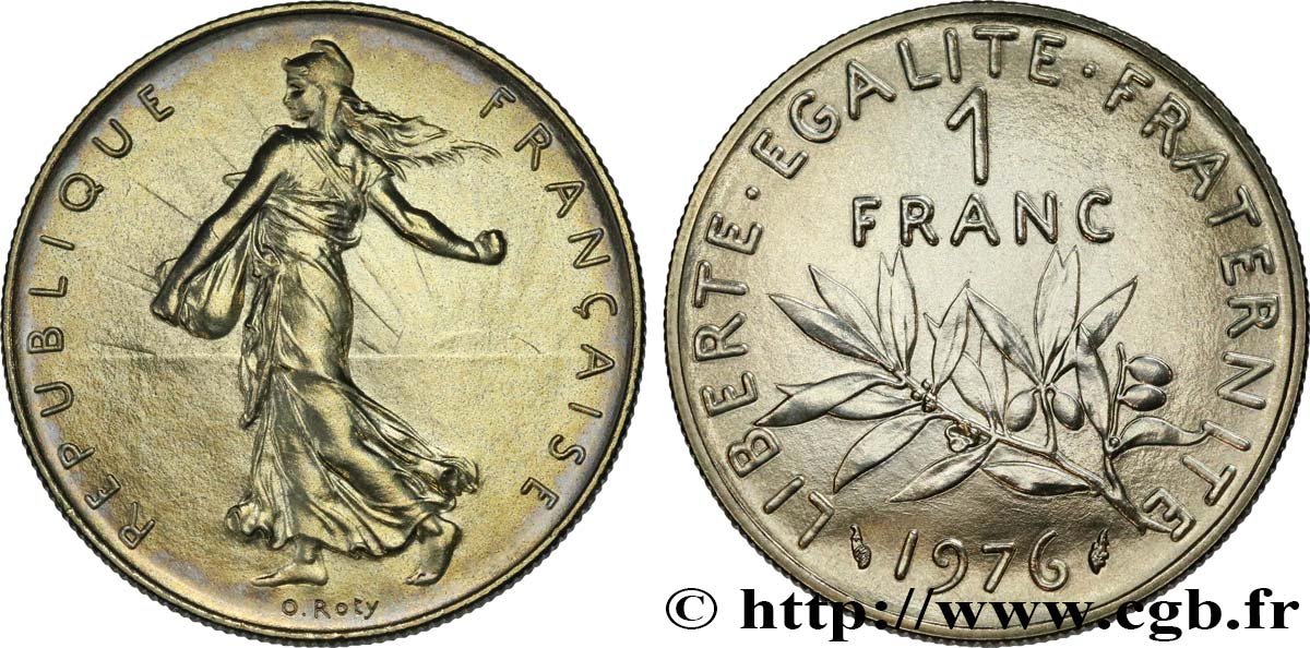 1 franc Semeuse, nickel 1976 Pessac F.226/21 FDC 