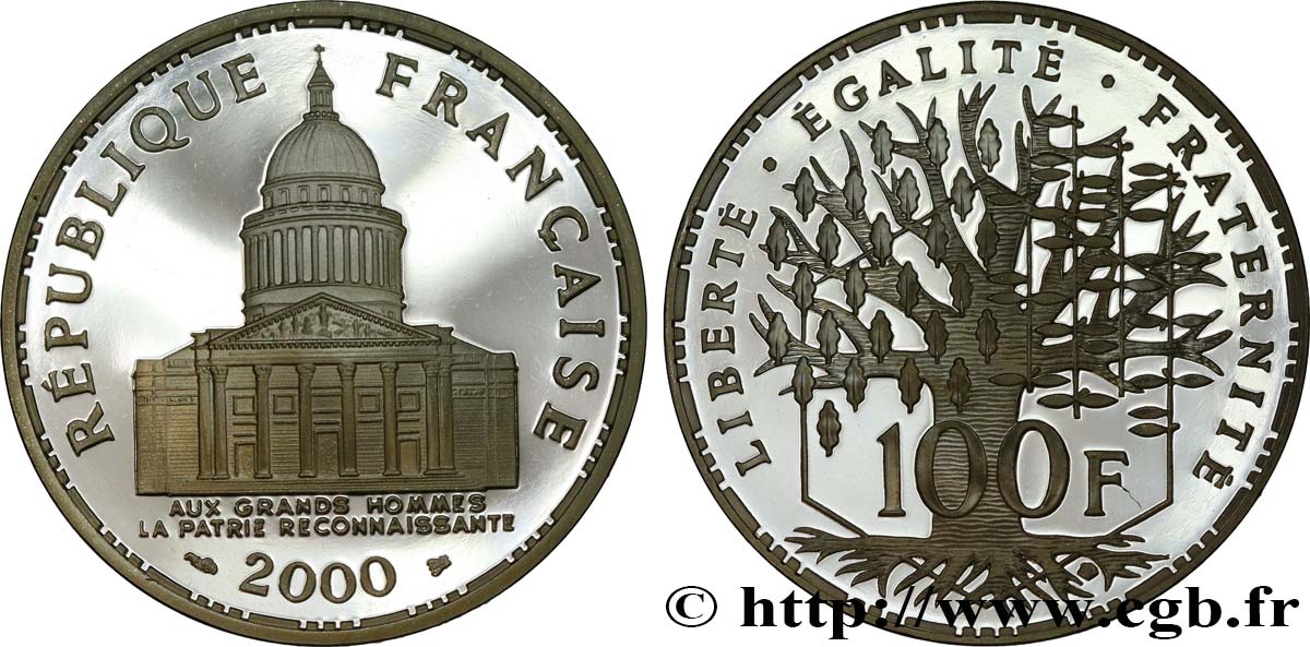 100 francs Panthéon, Belle Épreuve 2000  F.451/23 ST 
