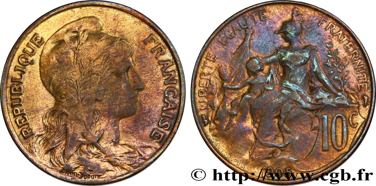 10 centimes Daniel-Dupuis 1905  F.136/14 MB35 