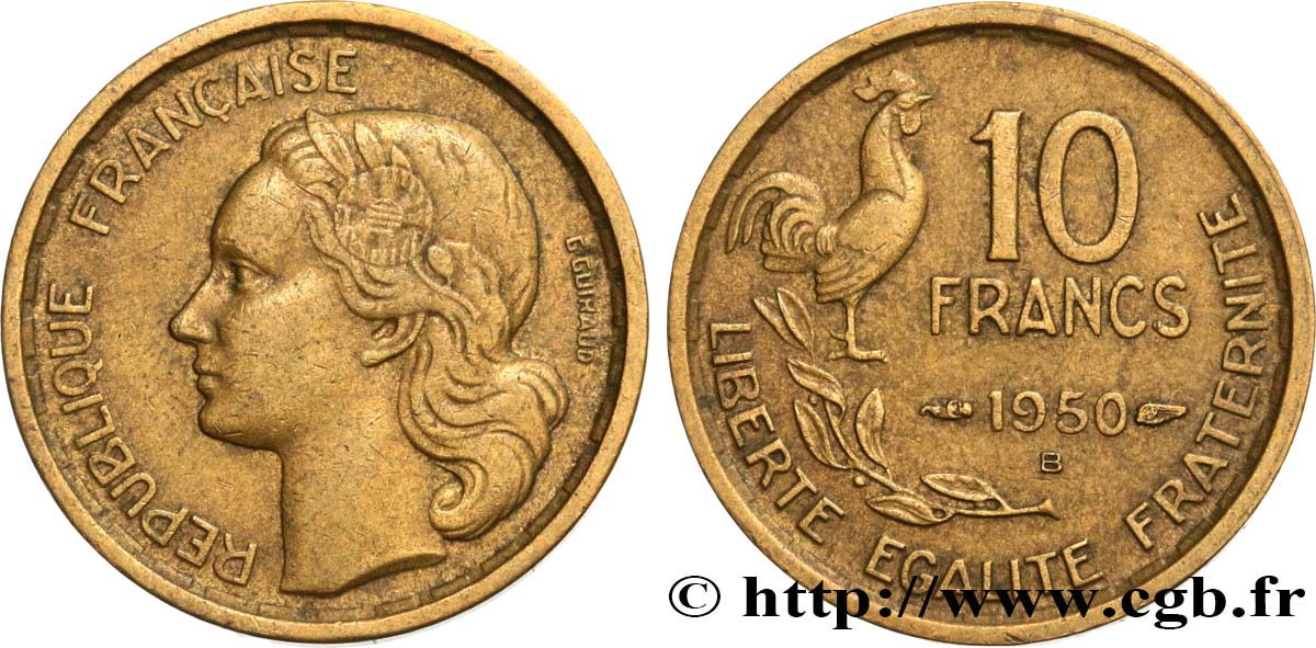10 francs Guiraud 1950 Beaumont-Le-Roger F.363/3 S35 