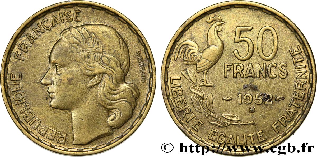 50 francs Guiraud 1952 Beaumont-le-Roger F.425/9 S35 