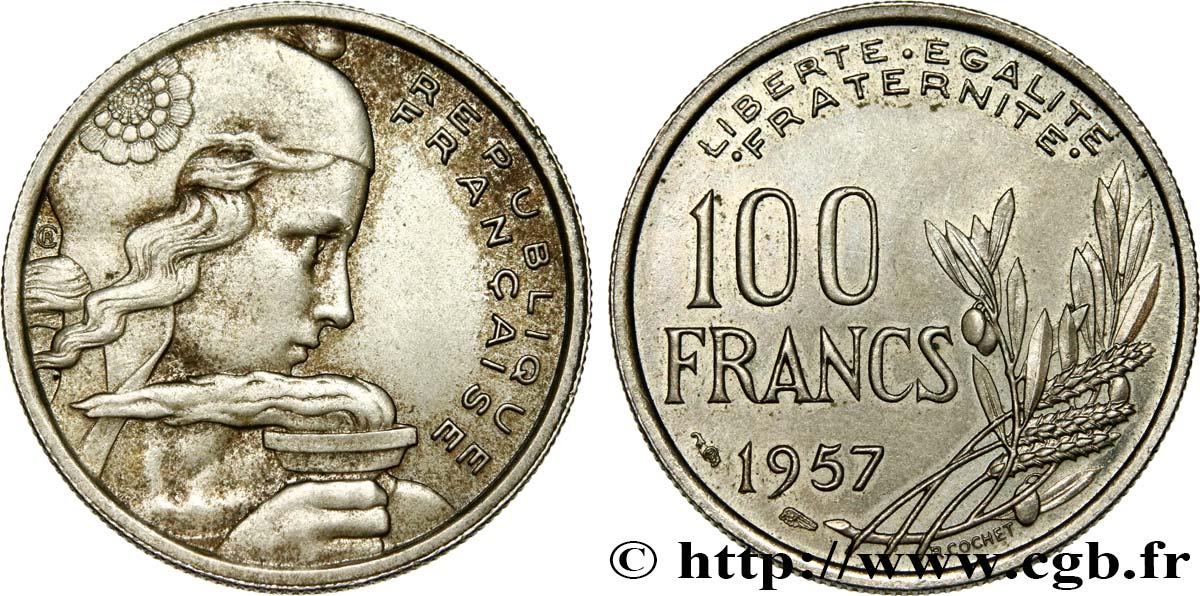 100 francs Cochet 1957  F.450/10 fVZ 