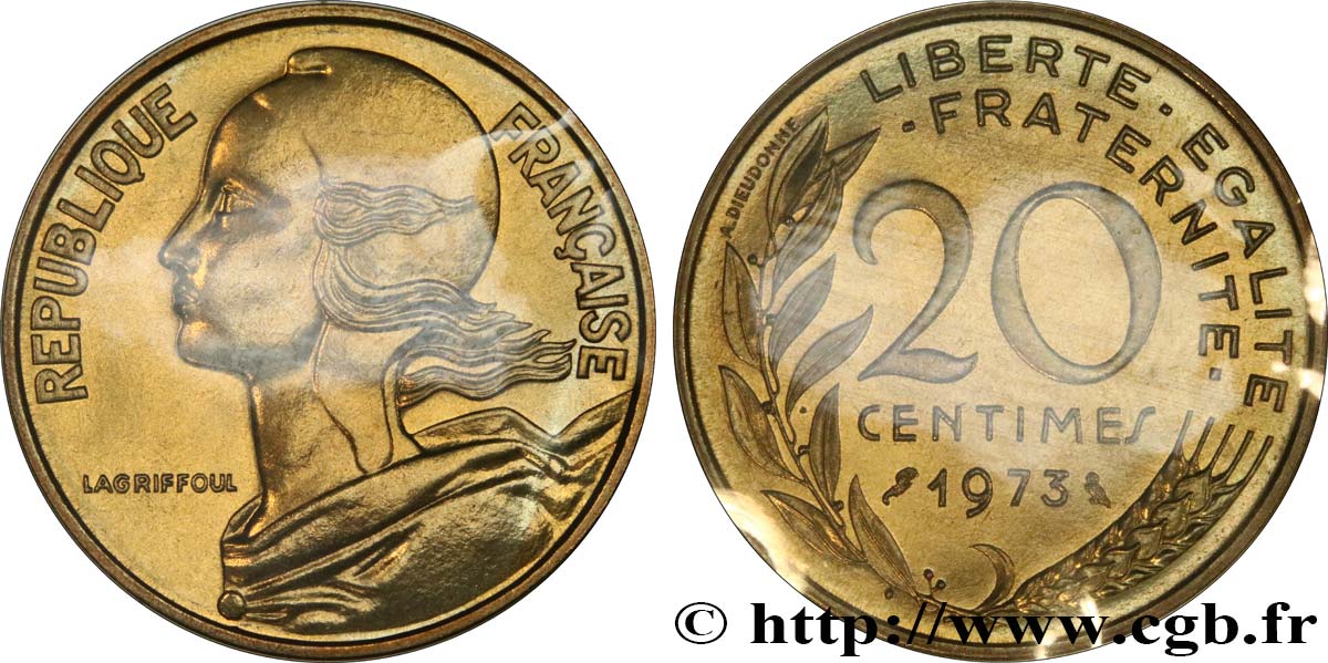 20 centimes Marianne 1973 Pessac F.156/13 MS 