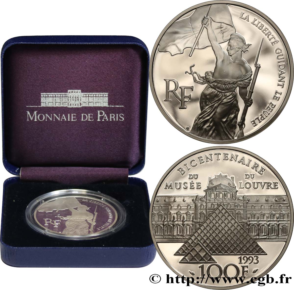 Belle Épreuve 100 francs - Delacroix 1993 Paris F5.1621 2 MS 