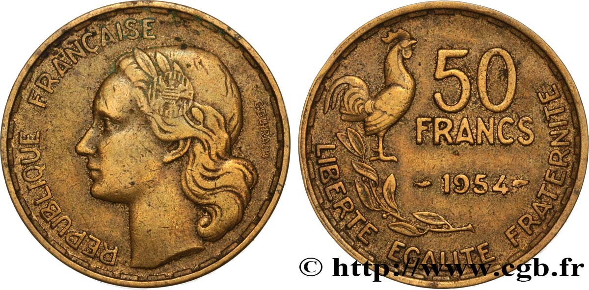 50 francs Guiraud 1954  F.425/12 MB30 