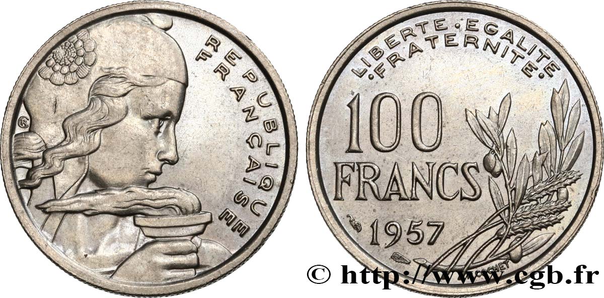 100 francs Cochet 1957  F.450/10 SS52 