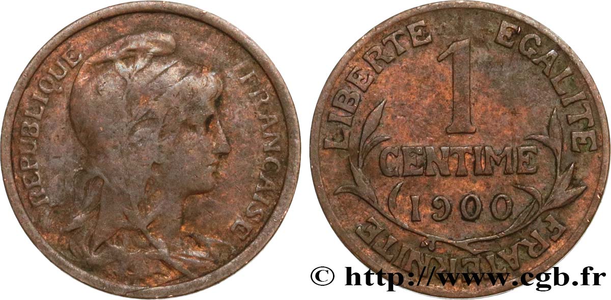 1 centime Daniel-Dupuis 1900 Paris F.105/4 TB20 