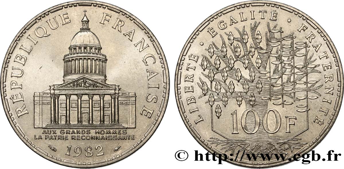 100 francs Panthéon 1982  F.451/2 VZ 