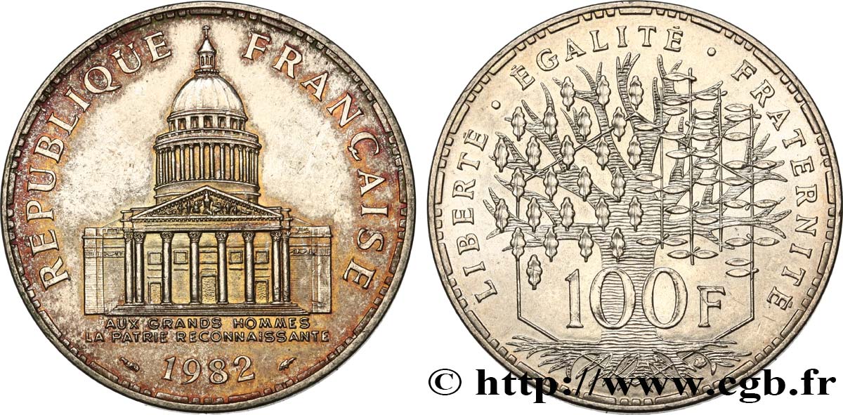 100 francs Panthéon 1982  F.451/2 TTB+ 