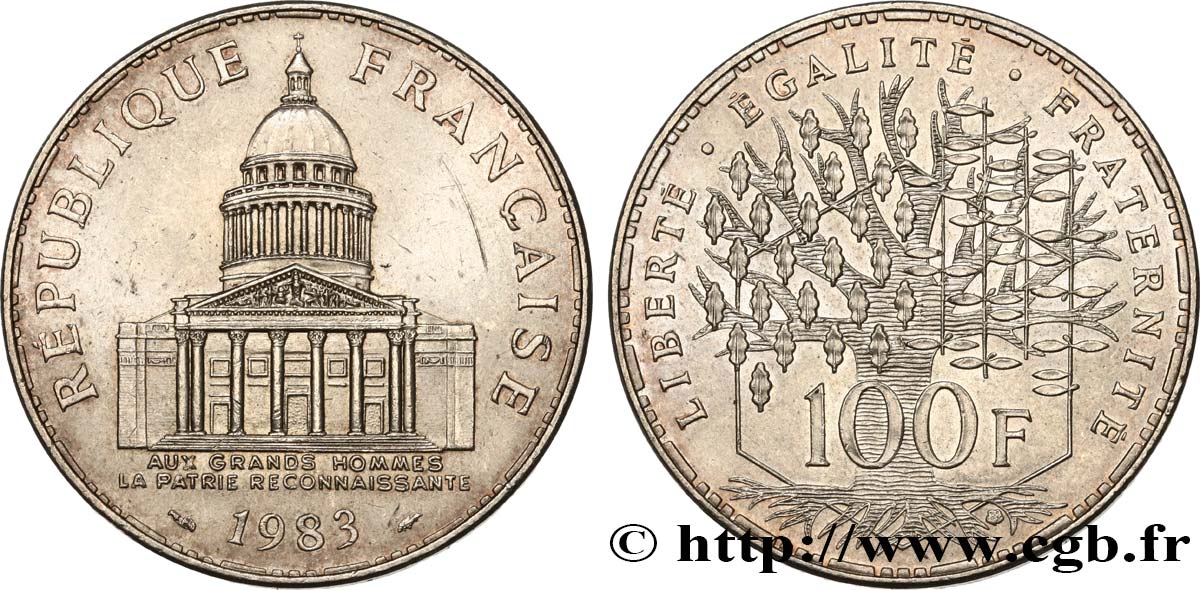 100 francs Panthéon 1983  F.451/3 TTB+ 
