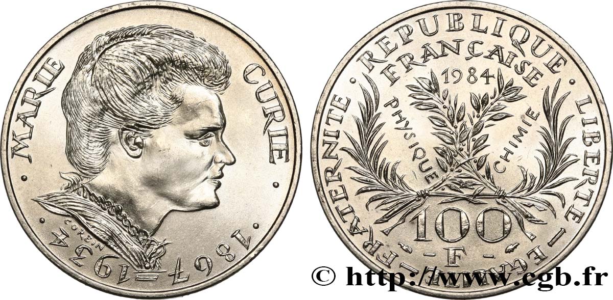 100 francs Marie Curie 1984  F.452/2 VZ 