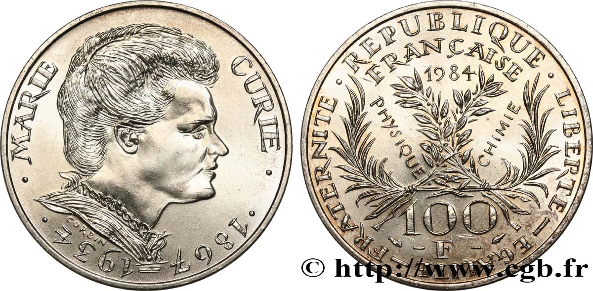 100 francs Marie Curie 1984  F.452/2 AU 