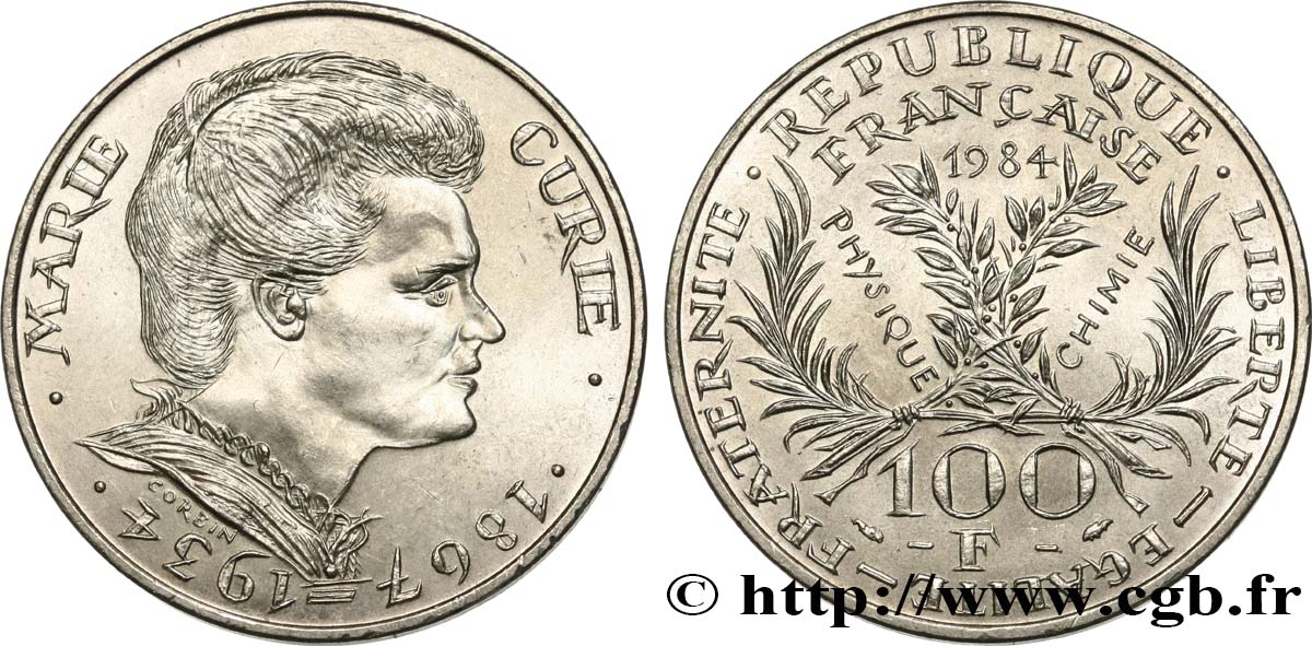100 francs Marie Curie 1984  F.452/2 AU 