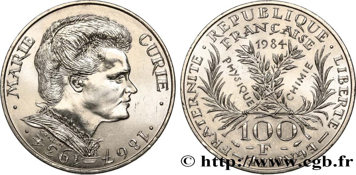 100 francs Marie Curie 1984  F.452/2 SUP 