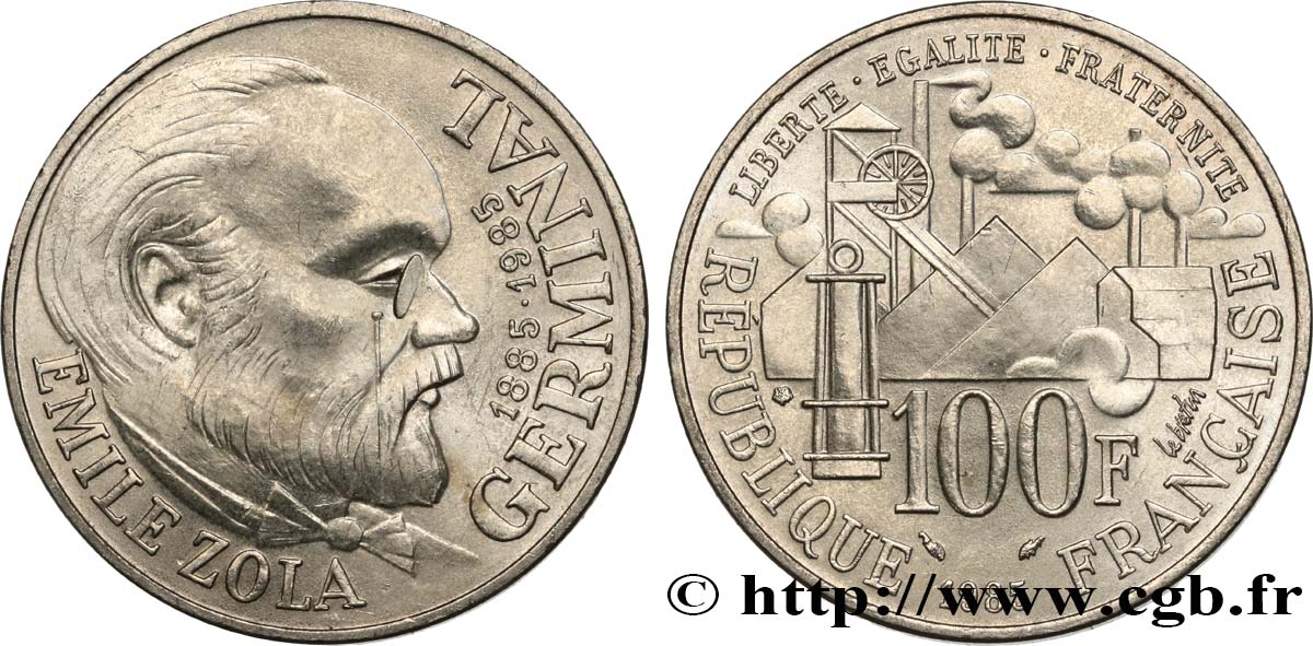 100 francs Émile Zola 1985  F.453/2 MBC+ 