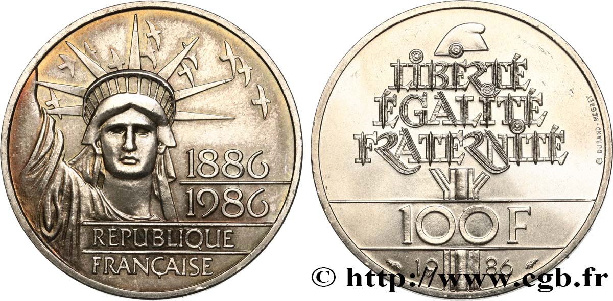 100 francs Liberté (Statue de la) 1986  F.454/2 SUP 