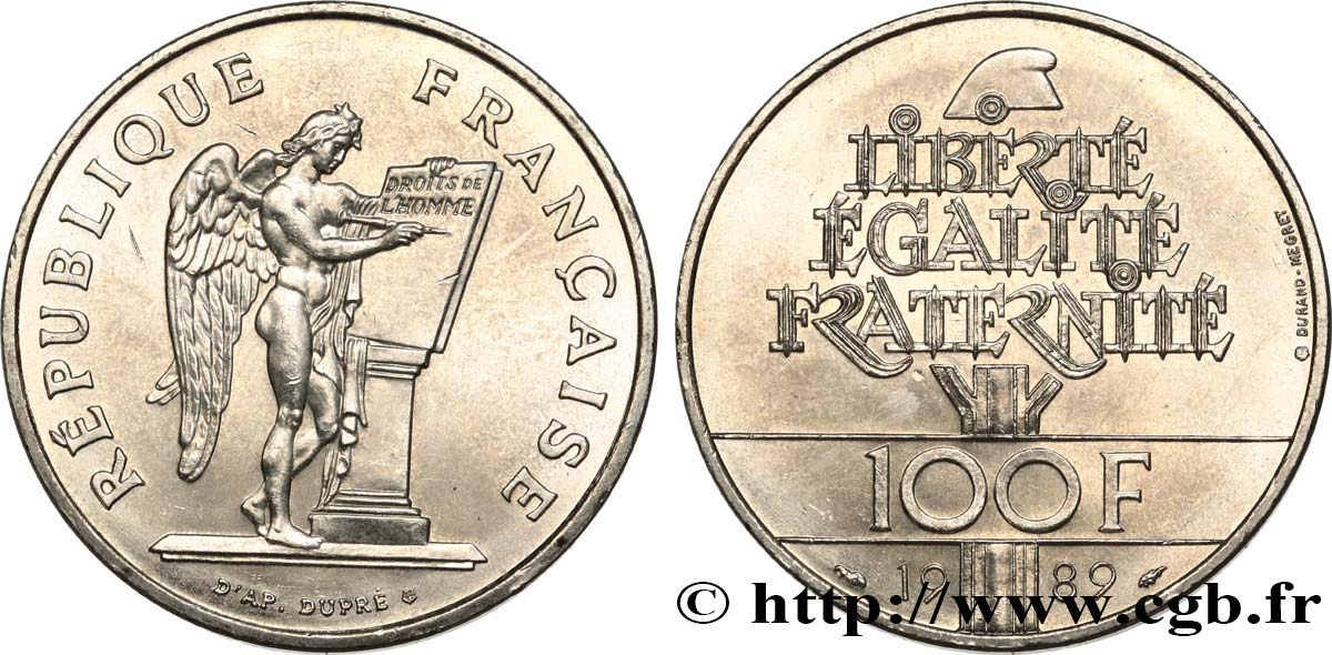 100 francs Droits de l’Homme 1989  F.457/2 AU 