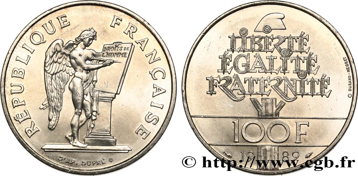 100 francs Droits de l’Homme 1989  F.457/2 SPL 