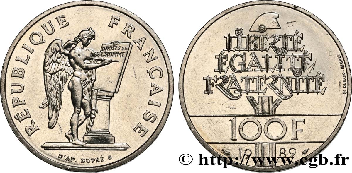 100 francs Droits de l’Homme 1989  F.457/2 TTB 