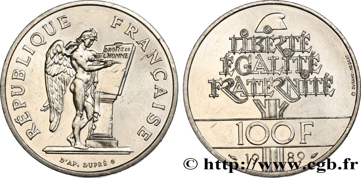 100 francs Droits de l’Homme 1989  F.457/2 XF 
