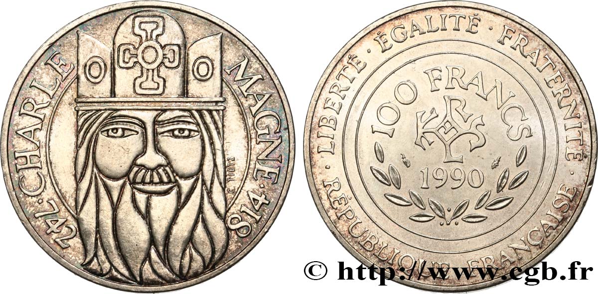 100 francs Charlemagne 1990  F.458/2 XF 