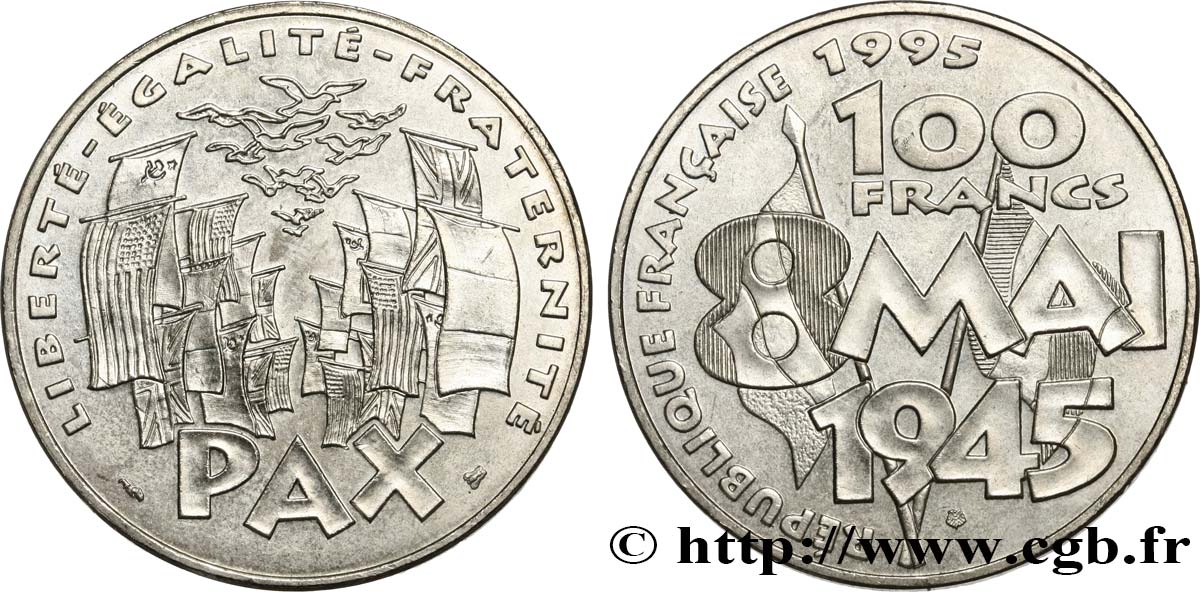 100 francs 8 Mai 1945 1995  F.463/2 SS 