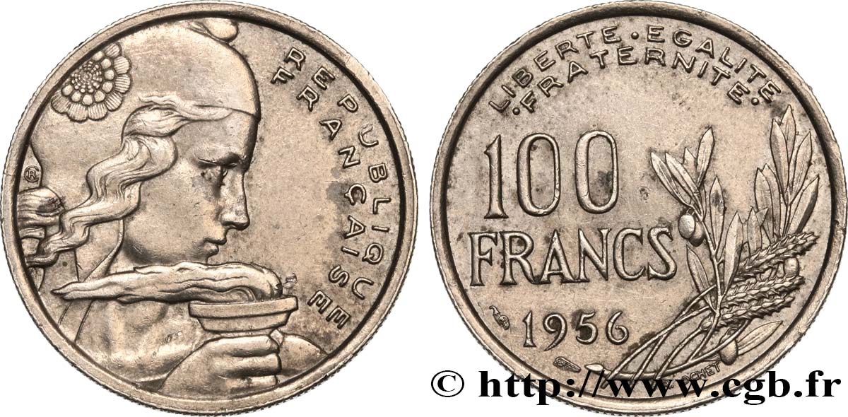 100 francs Cochet 1956  F.450/8 SS 