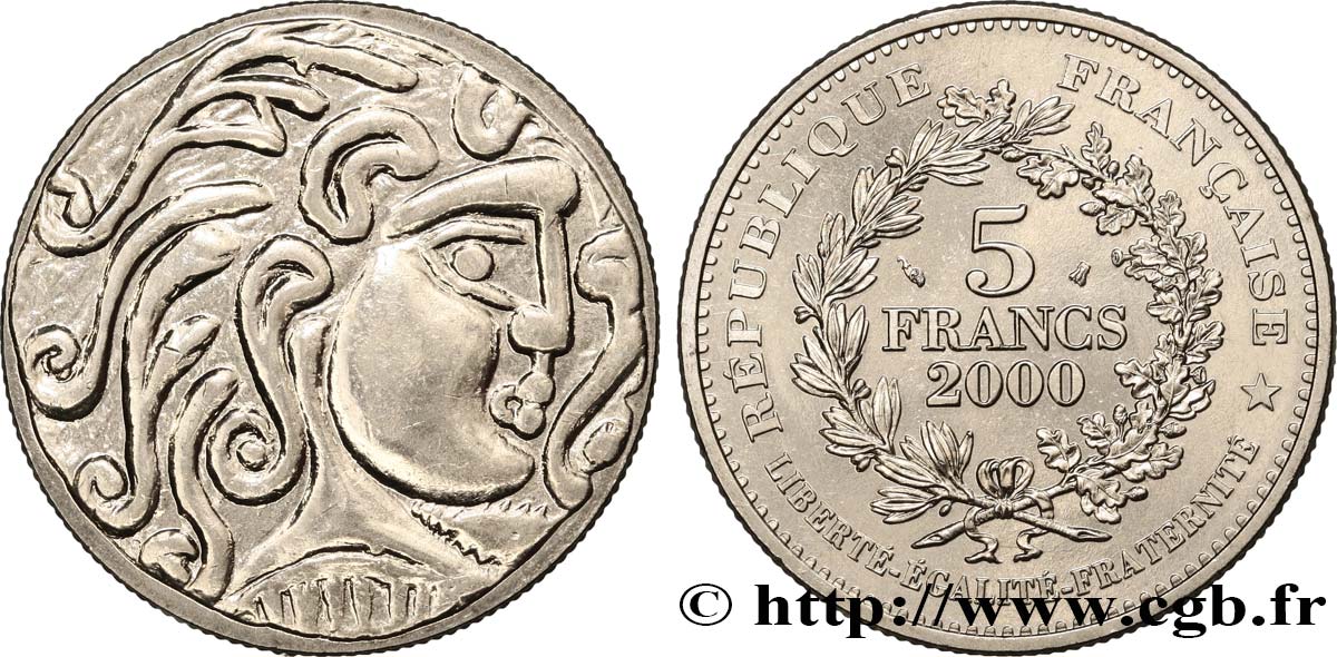 5 francs Statère des Parisii 2000  F.347/1 MS 