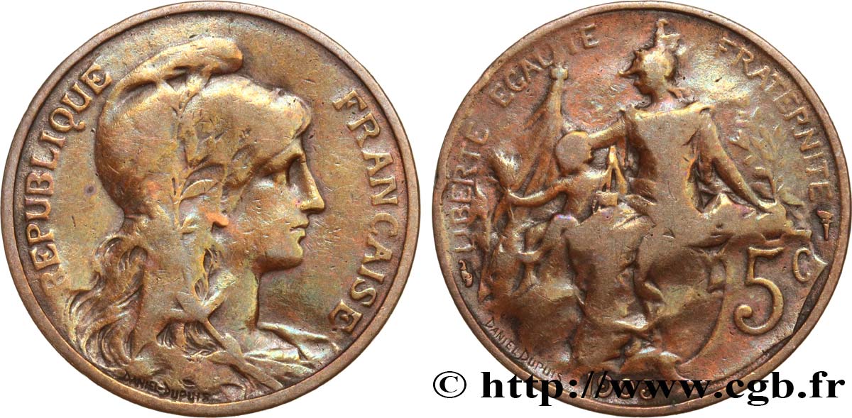 5 centimes Daniel-Dupuis 1903  F.119/13 q.MB 