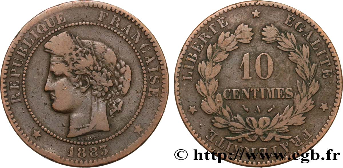 10 centimes Cérès 1883 Paris F.135/27 BC20 