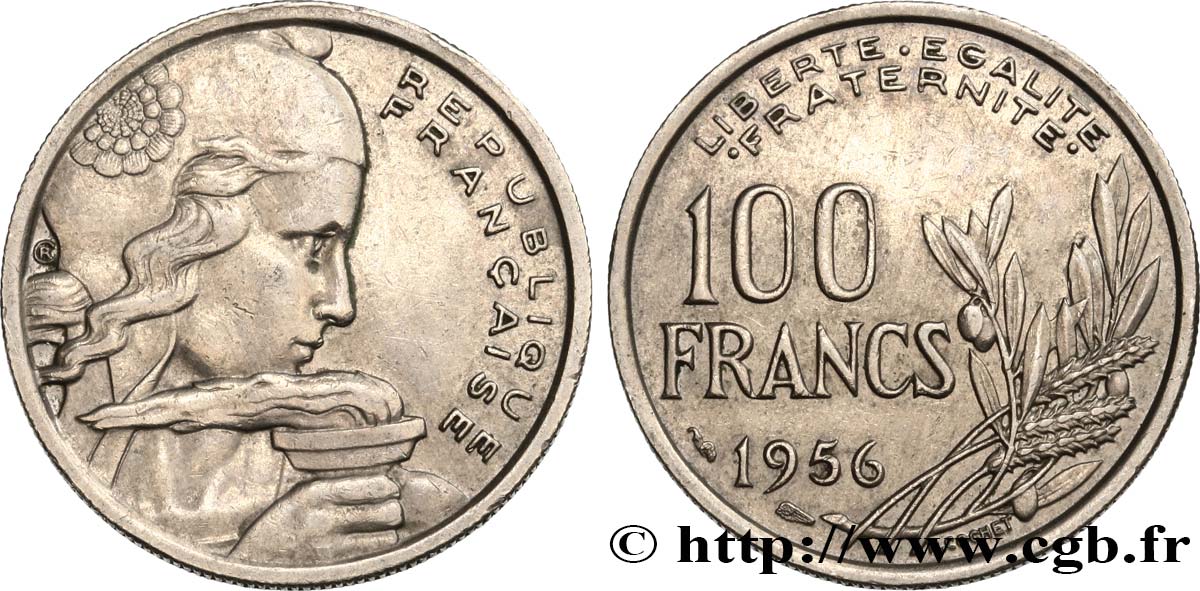 100 francs Cochet 1956  F.450/8 XF40 
