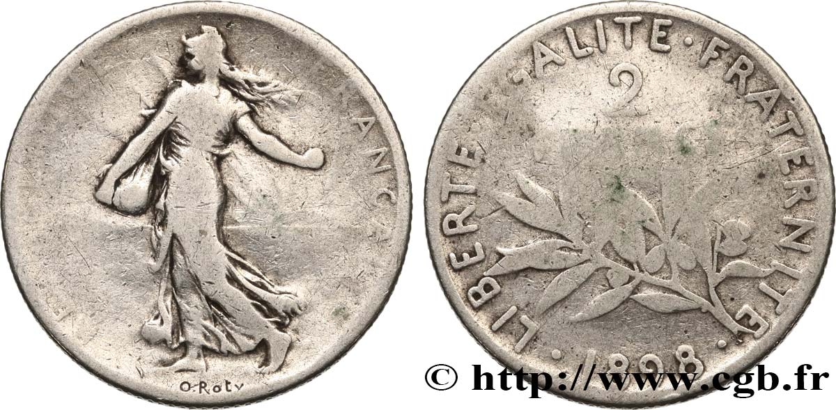 2 francs Semeuse 1898  F.266/1 B10 