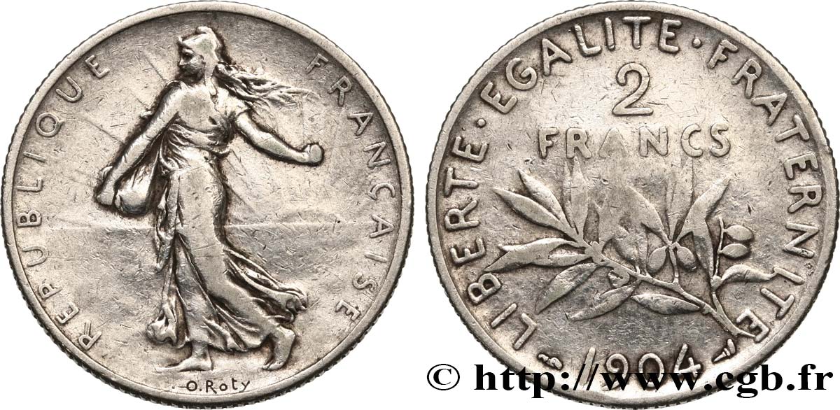 2 francs Semeuse 1904  F.266/8 MB25 