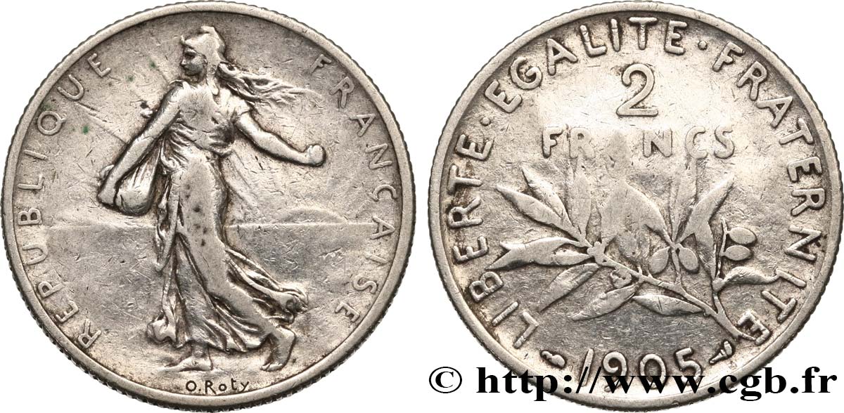 2 francs Semeuse 1905  F.266/9 MB25 