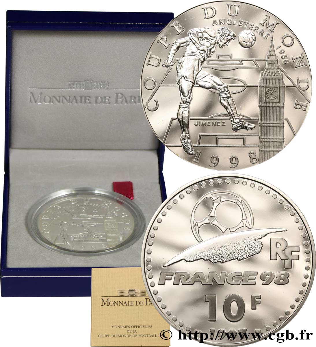 Belle Épreuve 10 francs - Angleterre 1997  F5.1309 1 MS 