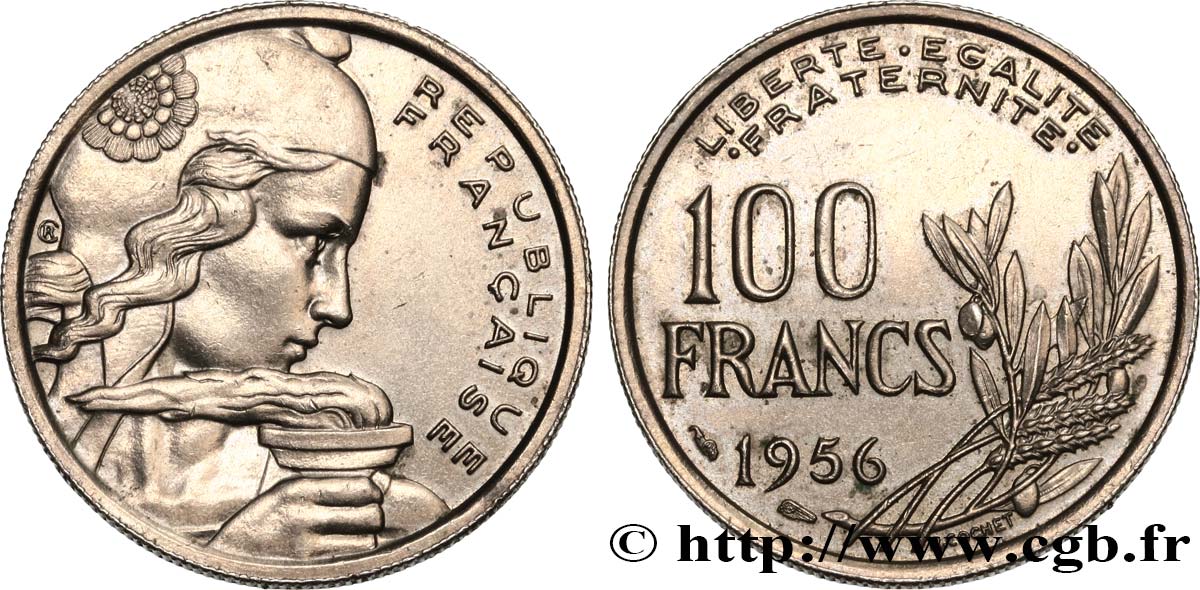 100 francs Cochet 1956  F.450/8 SUP55 
