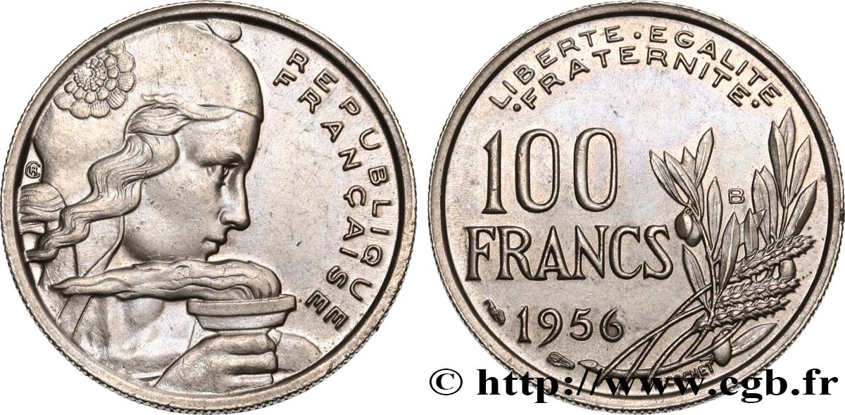 100 francs Cochet 1956 Beaumont-le-Roger F.450/9 MBC52 